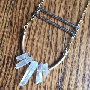 Clear Quartz Crystal Necklace